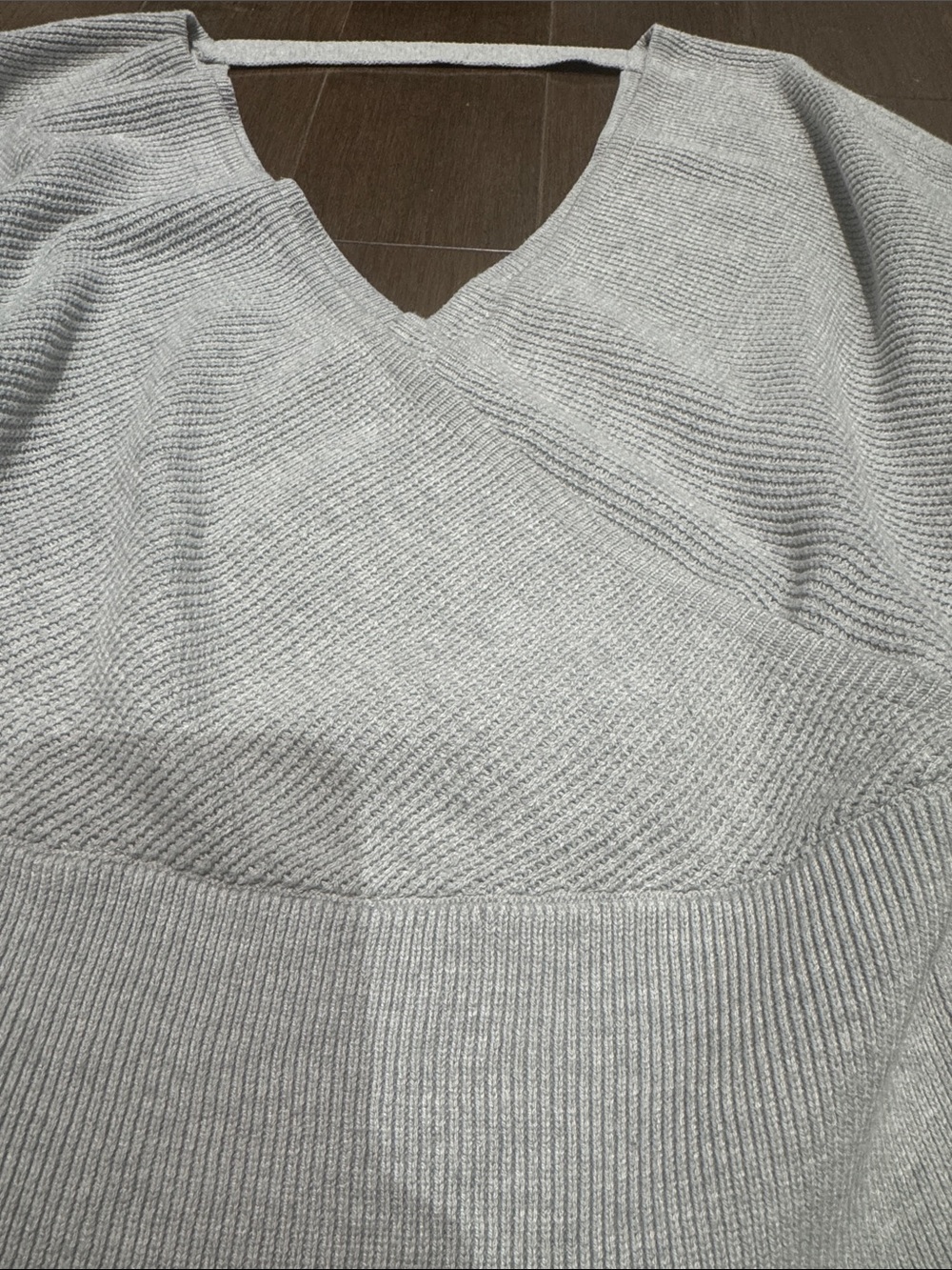 Dynamite Light Gray Ribbed Knit Tank - Picture 2 of 5